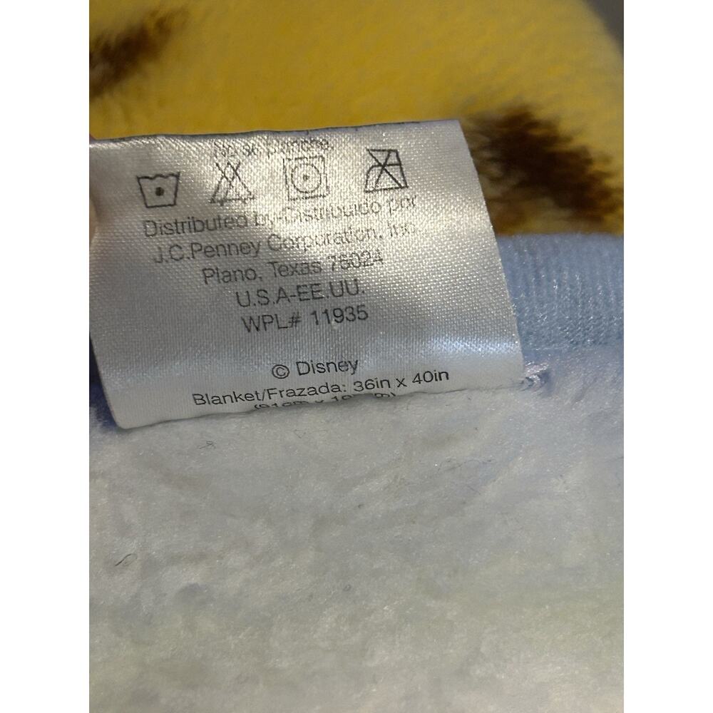 Winnie the POOH Alphabet ABCD Plush Mink Baby Blanket - Picture 5 of 6